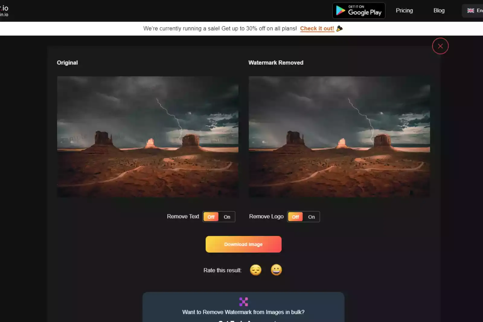 WatermarkRemover.io vs Apowersoft Online Watermark Remover